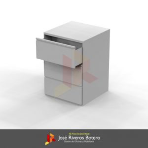 Archivador 3 Gavetas Lateral