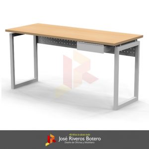 Escritorio Ejecutivo Sencillo de 135cm con Gaveta Lapicera