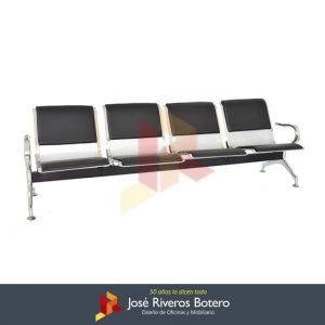 Tadem 4 puestos Tapizado JR-AER