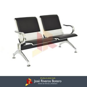 Tandem 2 puestos tapizado JR-AER